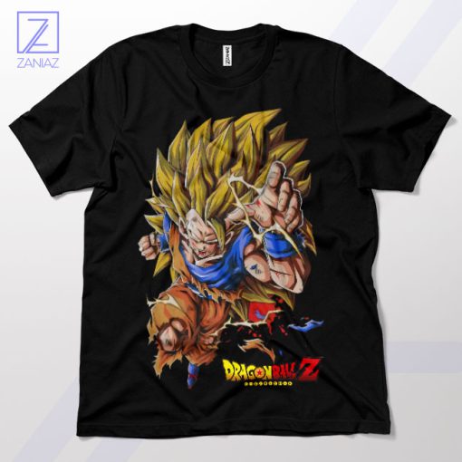 Z-Warrior Fashion Super Saiyan 4 Black T-Shirt