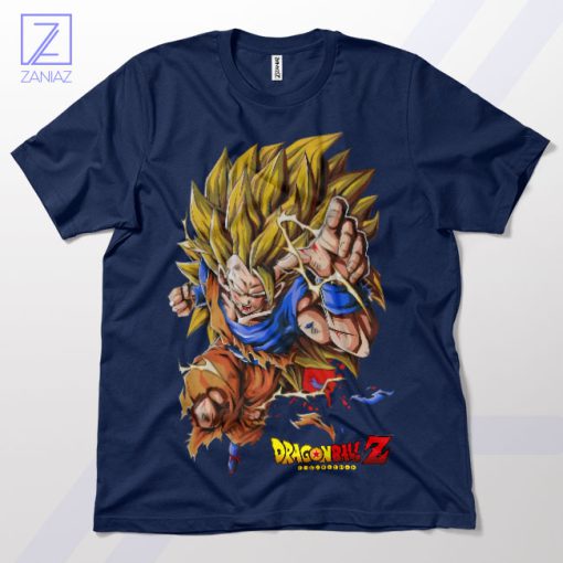 Z-Warrior Fashion Super Saiyan 4 Navy T-Shirt