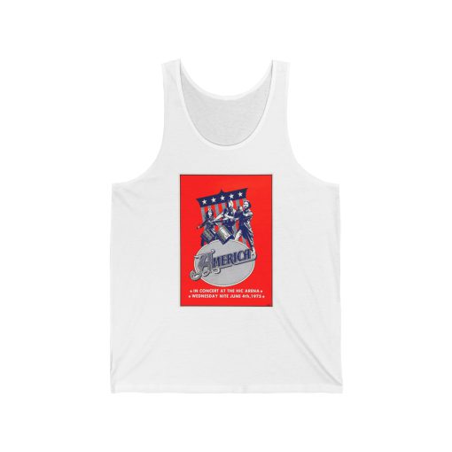 America Concert Poster 1975 Tank Top