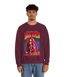 Janis Joplin Concert Poster Sweatshirt