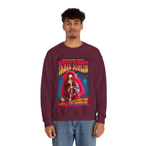 Janis Joplin Concert Poster Sweatshirt