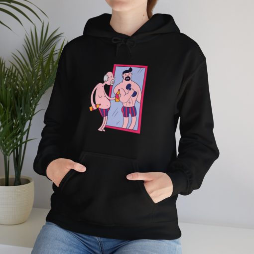 Unique Graphic Hoodie Mirror Image