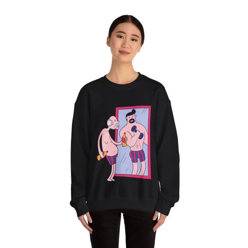 Unique Graphic Sweatshirt Mirror Image