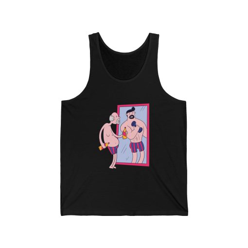 Unique Graphic Tank Top Mirror Image