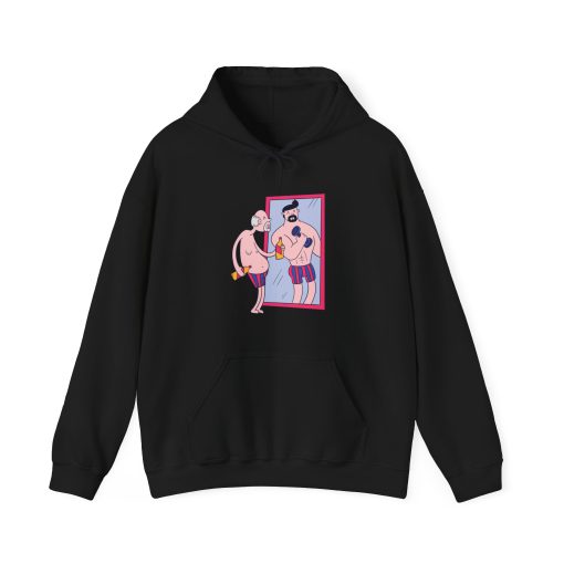 Unique Graphic Hoodie Mirror Image