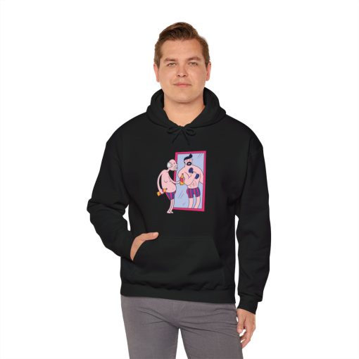 Unique Graphic Hoodie Mirror Image