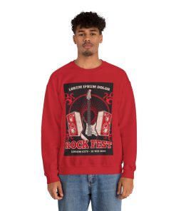 Rock Concert Poster Aesthetic Sweatshirt