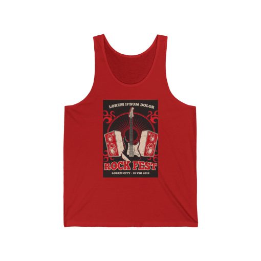 Rock Concert Poster Aesthetic Tank Top