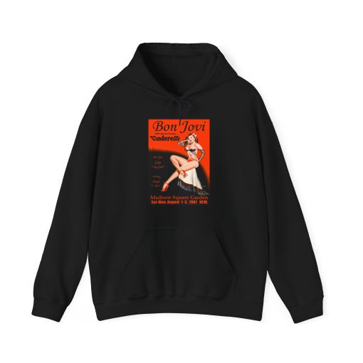 Bon Jovi 1987 Pin-Up Style Concert Hoodie