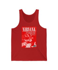 Classic Grunge Concert Poster Nirvana Tank Top