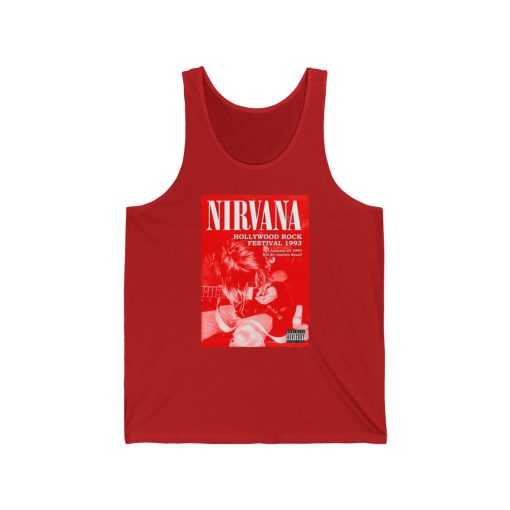 Classic Grunge Concert Poster Nirvana Tank Top