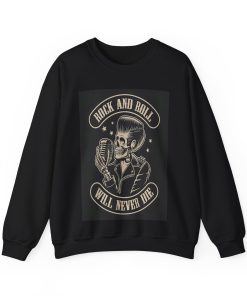 Rock Skull Concert Poster Sweatshirt